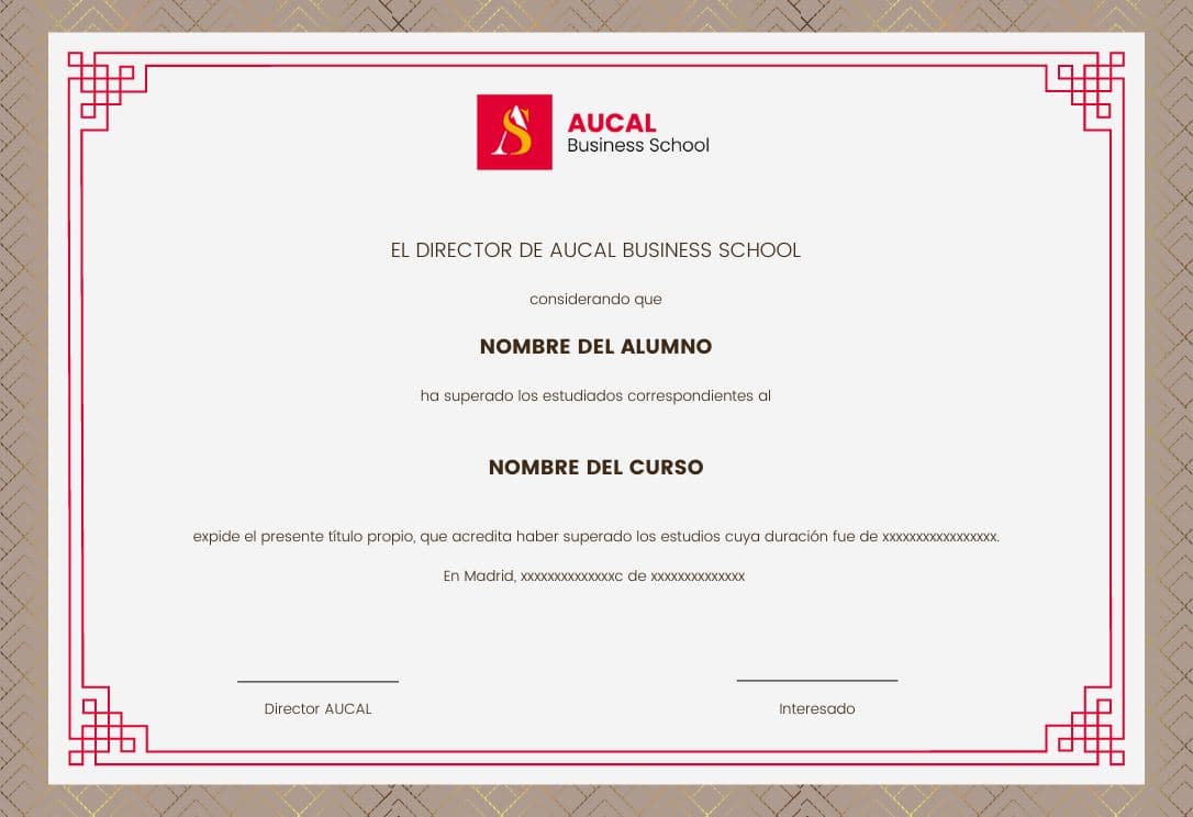 AUCAL Bussines School Diploma Master Comercio Internacional Aucal